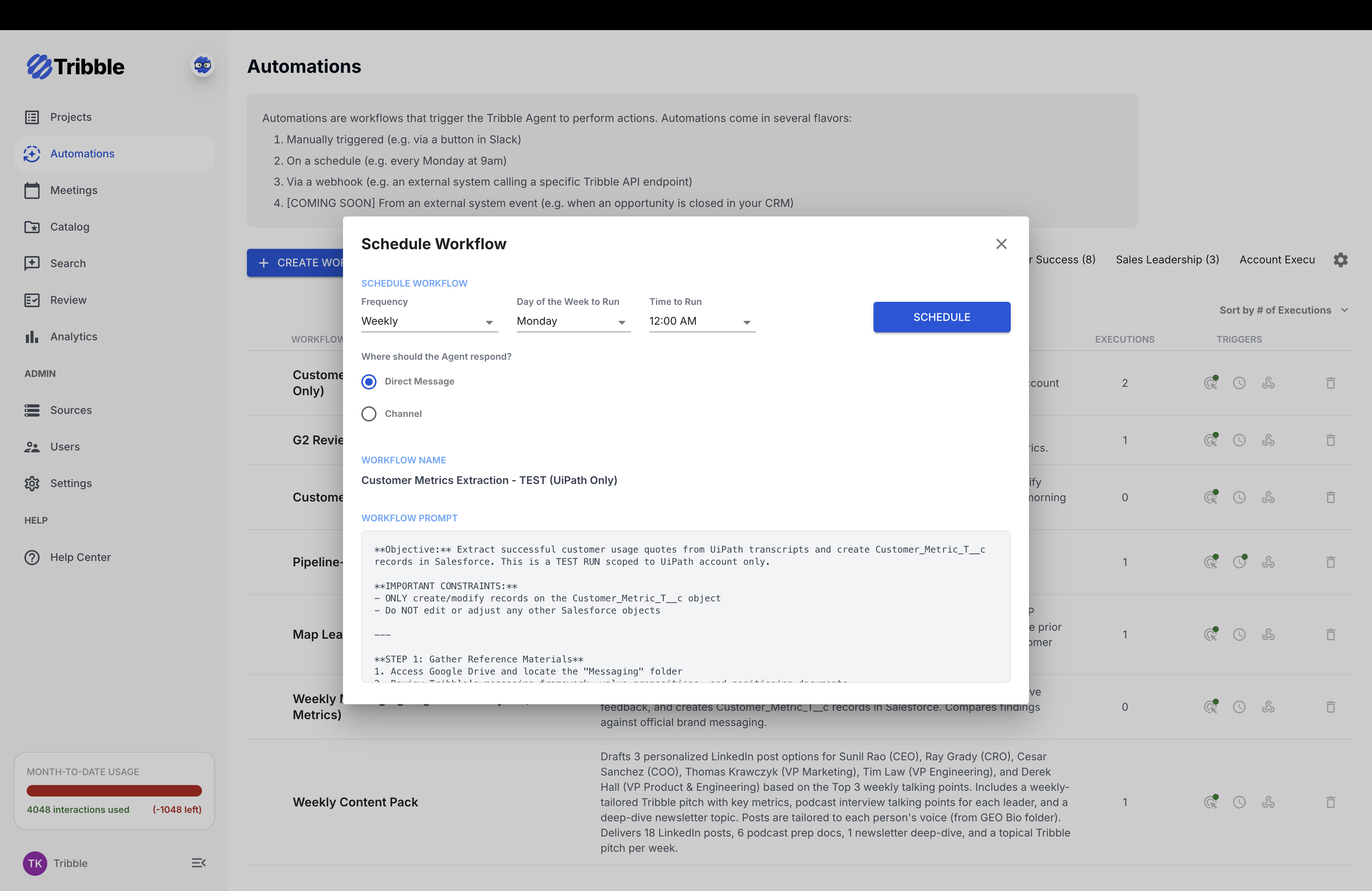 Tribble Engage automates revenue workflows around buyer questions